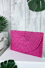 Roze Palmblad Handtas