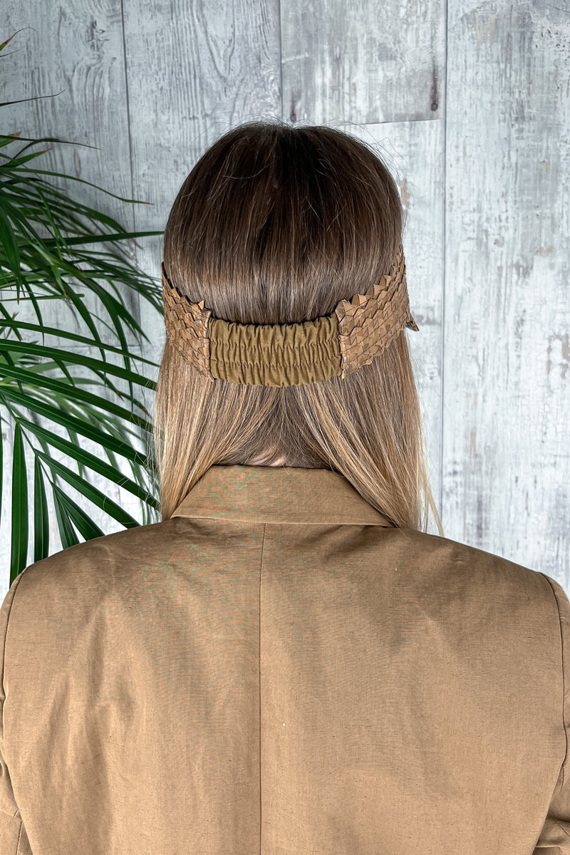 Light Brown Handmade Sporty Sun Visor