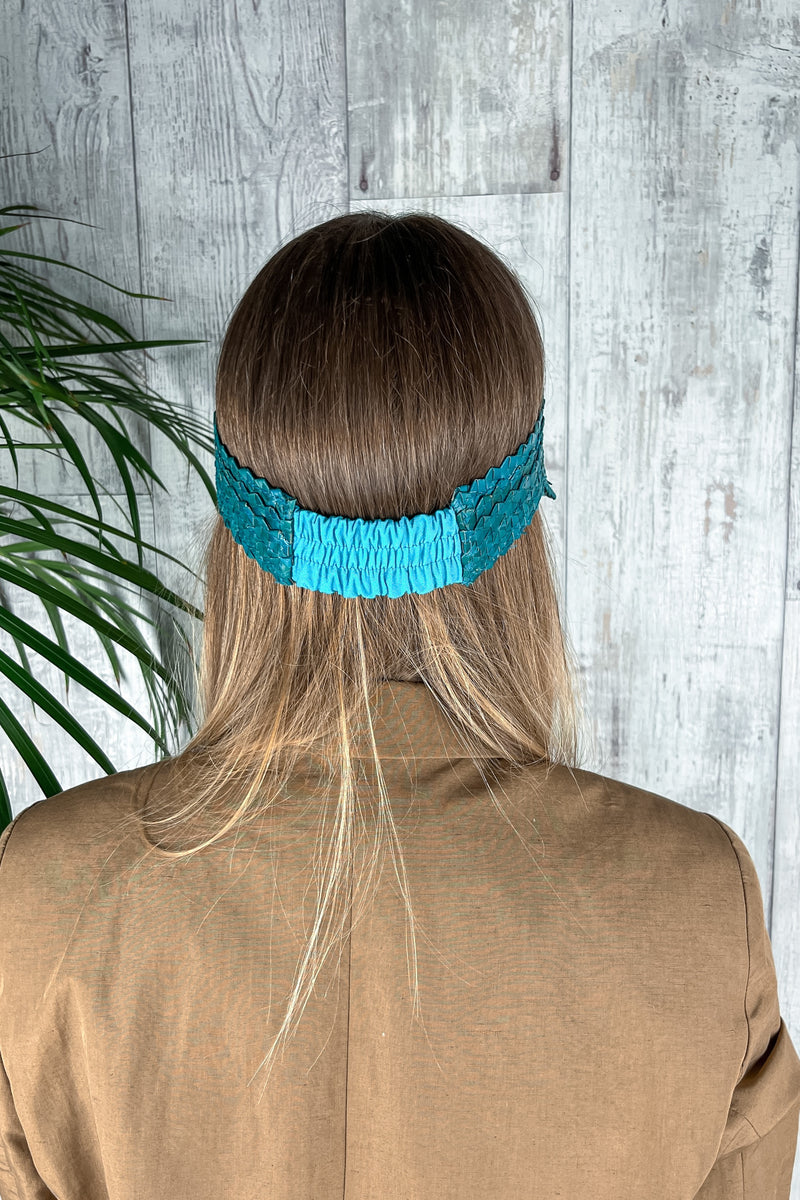 Turquoise Handmade Sporty Sun Visor